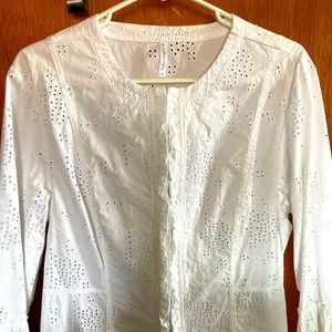 Passports white cardigan